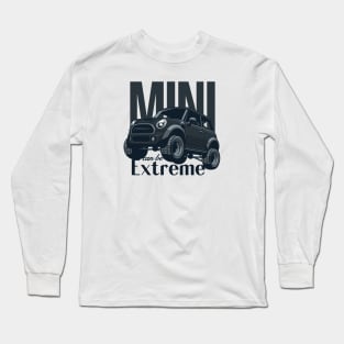 Car mini retro offroad extreme black Long Sleeve T-Shirt